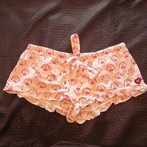 Vintage Victoria Secret Pink sleep shorts. Size Large. Pink and white